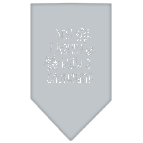 Yes! I want to build a Snowman Rhinestone Bandana Grey Small